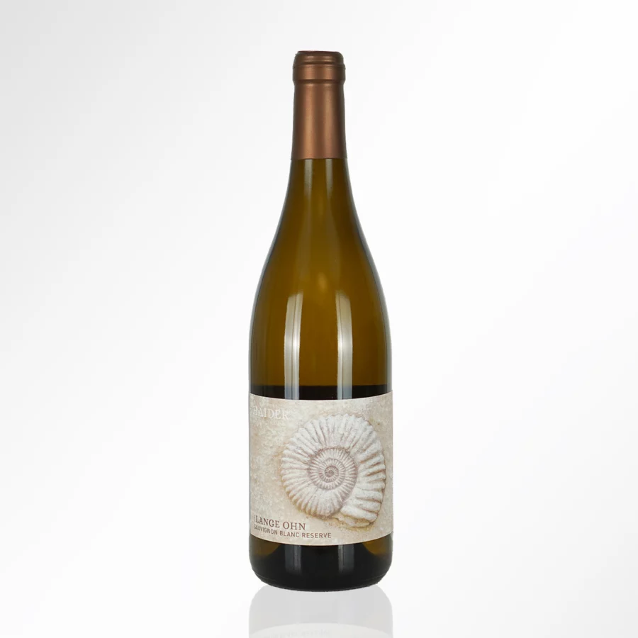 Eine Flasche Sauvignon Blanc Lange Ohn Reserve 2021 vom Weingut Haider Thomas.