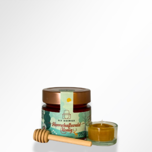 Geschenkssackerl Honig mit Honiglöffel und Honigwachskerze